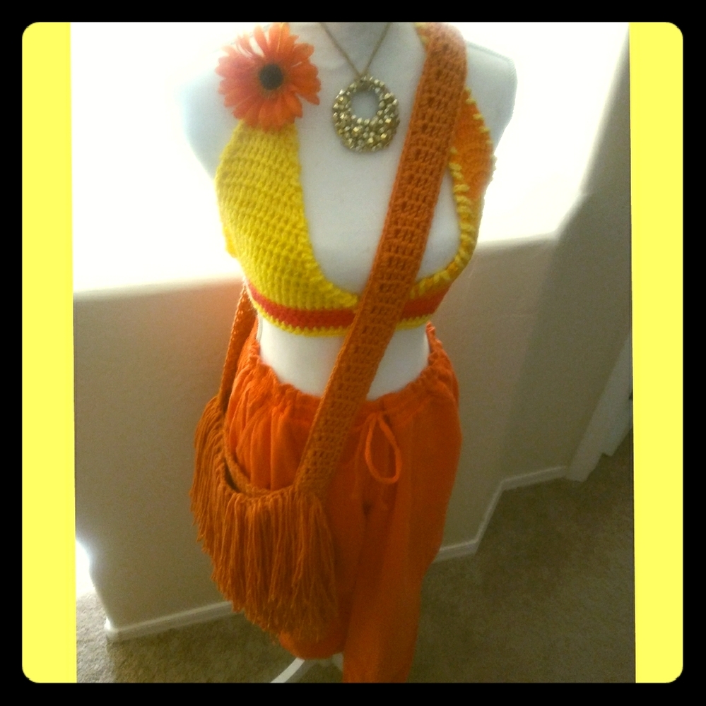 Boho Crop halter